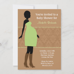 Modern Damask Baby shower Invitation Kaart