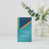 Modern Damask Feminine Bold Visitekaartje (Staand voorkant)