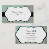 Modern Damask Hair Dresser Visitekaartje (Voorkant / Achterkant)