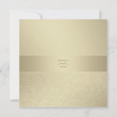Modern Damask Minimalist Wedding Invitation Save The Date (Achterkant)