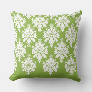 Modern Damask Pattern Pillow Green 3 - CH9 Kussen