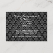 Modern Damask Wedding Enclosure Kaart (Voorkant)