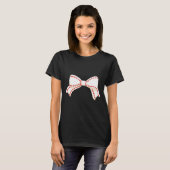 Modern Dames Honkbal Moeder Team Moeder Ondersteun T-shirt (Voorkant volledig)