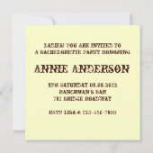 Modern Dance Fun vrijgezellenfeest Kaart (Achterkant)