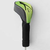 Modern Dance Green Initiaal Golfheadcover (Schuin)