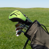 Modern Dance Green Initiaal Golfheadcover (Insitu)