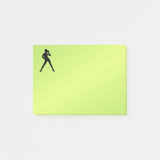 Modern Dance Green Post-it® Notes (Voorkant)