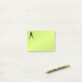 Modern Dance Green Post-it® Notes (Op bureau)