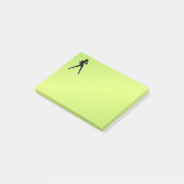 Modern Dance Green Post-it® Notes (Schuin)