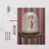 MODERN DANCE INVITATIE BRIEFKAART (Voorkant / Achterkant)