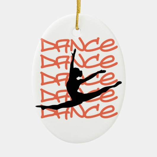 Modern Dance Keramisch Ornament (Voorkant)