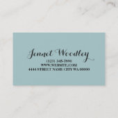 Modern Dance Lessons, Dance Studio Visitekaartje (Achterkant)