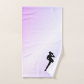 Modern Dance Pastel Paars Bad Handdoek (Handdoek)