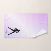 Modern Dance Pastel Paars Bad Handdoek (Handdoek)