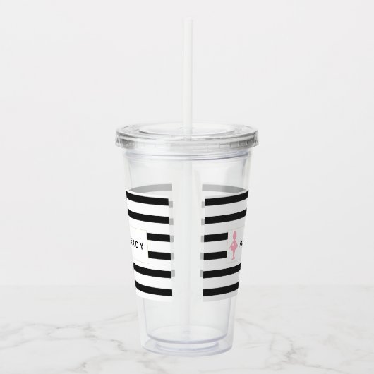 Modern Dance Teacher Personalized Acryl Drinkbeker (Rechts)