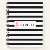 Modern Dance Teacher Personalized Notitieboek (Voorkant)