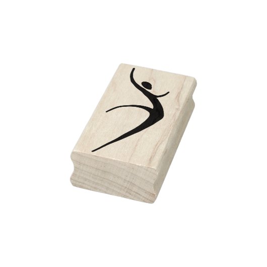 Modern Dance Woman Rubber Art Stamp Rubberstempel (Stempel)