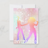 Modern Dancer Disco Club Urban Club Vip Invitation Kaart (Voorkant)