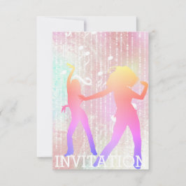 Modern Dancer Disco Club Urban Club Vip Invitation Kaart