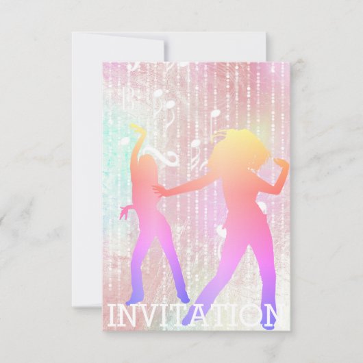 Modern Dancer Disco Club Urban Club Vip Invitation Kaart (Voorkant)
