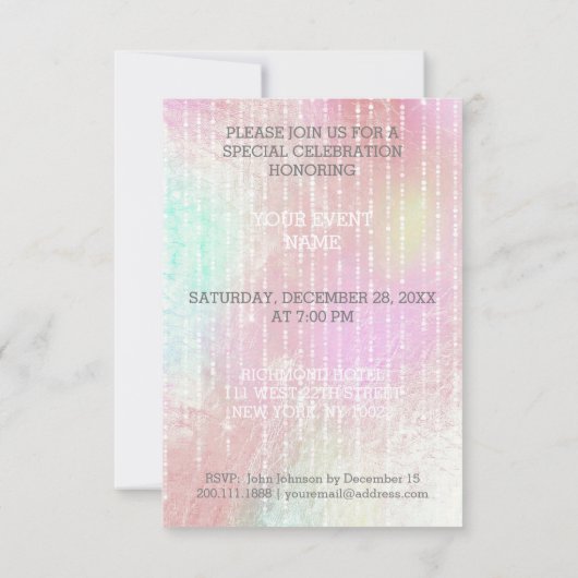 Modern Dancer Disco Club Urban Club Vip Invitation Kaart (Achterkant)