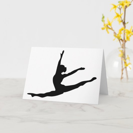 Modern Dancer Kaart (Gele Bloem)