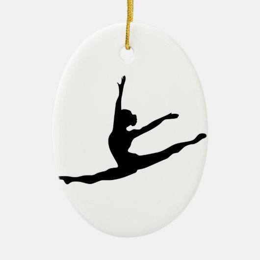 Modern Dancer Keramisch Ornament (Voorkant)