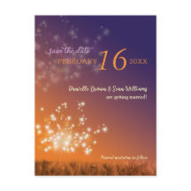 Modern Dandelion Wedding Save the Date