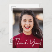 Modern Dank je Afstuderen voor schoolfoto's Aankondigingskaart (Voorkant / Achterkant)