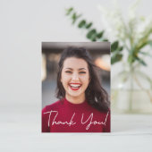 Modern Dank je Afstuderen voor schoolfoto's Aankondigingskaart (Staand voorkant)