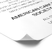 Modern Dank je doneren aan liefdadigheidsbruiloft Poster (Hoek)