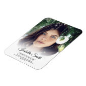 Modern Dank je Funeral Photo Sympathie Ref Verlies Magneet (Linkerzijde)