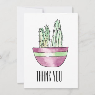 Modern Dank je wel, gespannen Cactus Flat Kaart