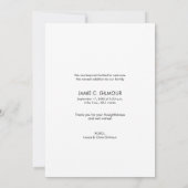 Modern Dank je wel verticale foto baby Bedankkaart (Achterkant)