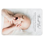 Modern Dank u Baby Photo Gifts Keepsake Magneet (Horizontaal)