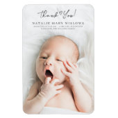 Modern Dank u Baby Photo Gifts Keepsake Magneet (Verticaal)