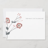 Modern Dank u Bruiloft FOTO Collage Kaart (Achterkant)