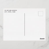 Modern Dank u Business Folie Holiday Post Kaart (Achterkant)