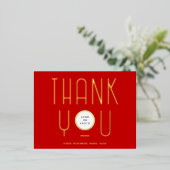 Modern Dank u Business Folie Holiday Post Kaart (Staand Voorkant)