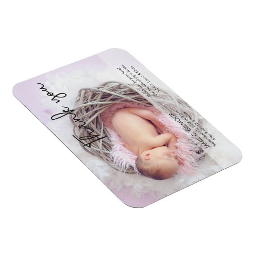 Modern Dank u de Aankondiging van de Aankomst van  Magneet (Rechterzijde)