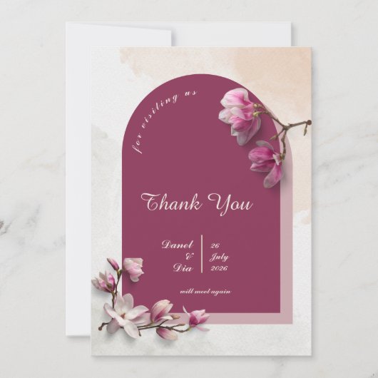 Modern Dank u kaart (Voorkant)