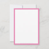 MODERN DANK U klant aankoop insert roze Bedankkaart (Achterkant)