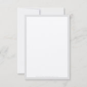 MODERN DANK U klant invoegen schattig zwart kraft Bedankkaart (Achterkant)