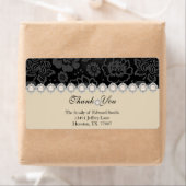 Modern dank u retour adreslabel etiket (Insitu)