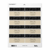 Modern dank u retour adreslabel etiket (Full Sheet)