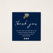 Modern Dank u Sieraden Care Kaart met logo (Voorkant)