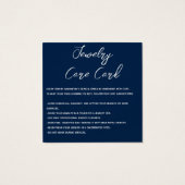 Modern Dank u Sieraden Care Kaart met logo (Achterkant)