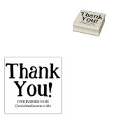 Modern dank u, verpakkende zaken rubberstempel (Gestempeld)
