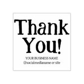 Modern dank u, verpakkende zaken rubberstempel (Afrduk)