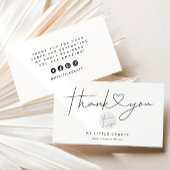 Modern Dank U Voor Het Winkelen Kleine Branding Visitekaartje